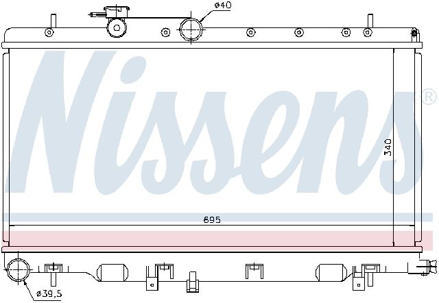 2005-2006 Saab 9-2X Radiator (Nissens)