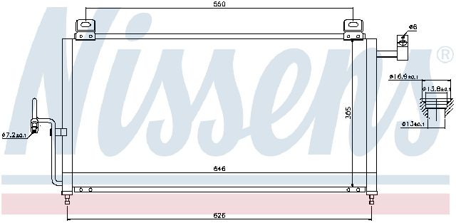2001-2003 Mazda Protege A/C Condenser (Nissens)