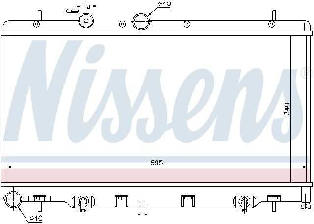 2003-2006 Subaru Baja Radiator (Nissens)