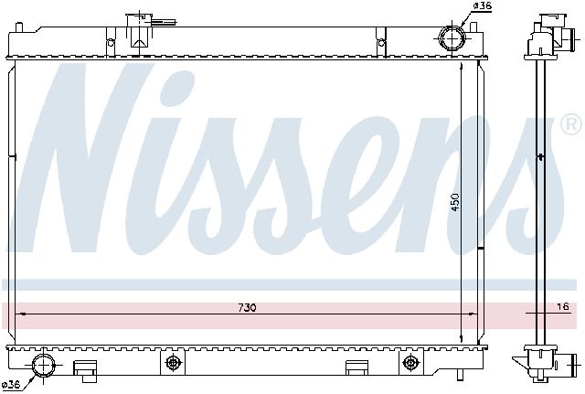 2006-2008 INFINITI M35 Radiator (Nissens)