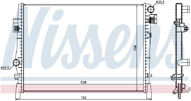 2009-2020 Dodge Journey Radiator (Nissens)