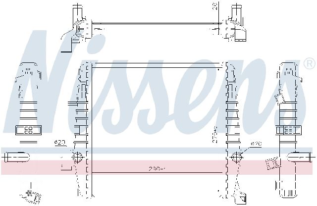 2013-2018 Porsche Cayenne Radiator - Right (Nissens)