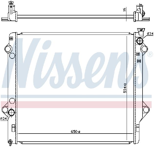 2007-2014 Toyota FJ Cruiser Radiator (Nissens)