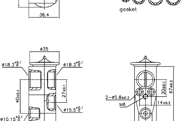 2011-2014 Lexus CT200h A/C Expansion Valve (Nissens)