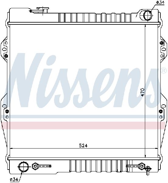 1989 Toyota 4Runner Radiator (Nissens)