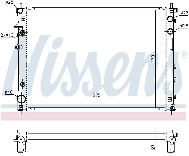 2008-2014 Subaru Tribeca Radiator (Nissens)