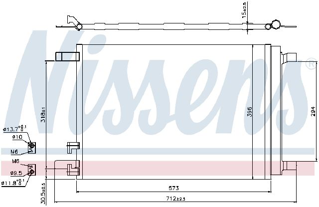 2021-2023 Volkswagen Tiguan A/C Condenser and Receiver Drier Assembly (Nissens)
