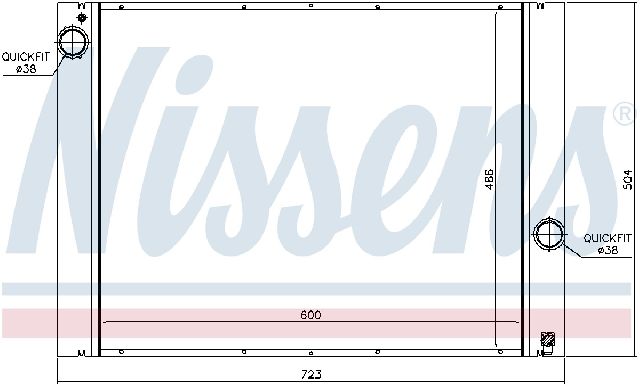 2004-2005 BMW 525i Radiator (Nissens)