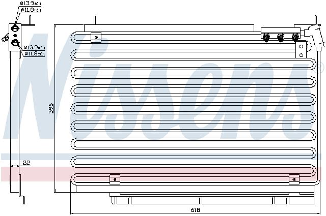 1993-1995 Volvo 940 A/C Condenser (Nissens)