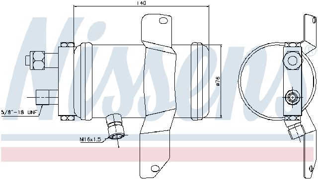 1993-1998 Saab 9000 A/C Receiver Drier (Nissens)