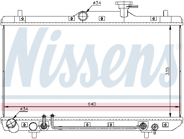 2000-2005 Hyundai Accent Radiator (Nissens)