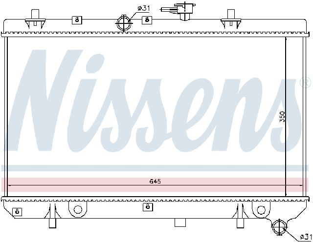 2003-2005 Kia Rio Radiator (Nissens)