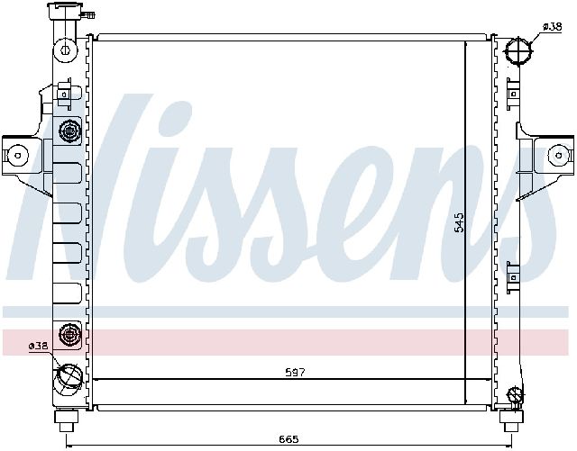 1999-2004 Jeep Grand Cherokee Radiator (Nissens)