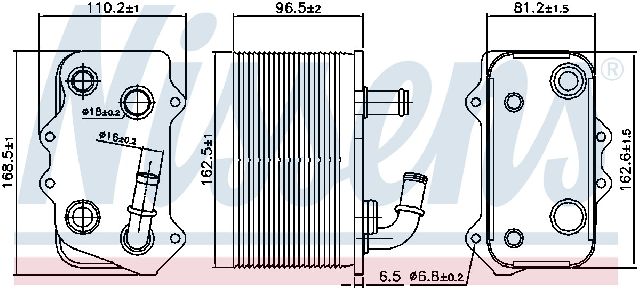 2002-2013 Porsche 911 Automatic Transmission Oil Cooler - Front (Nissens)