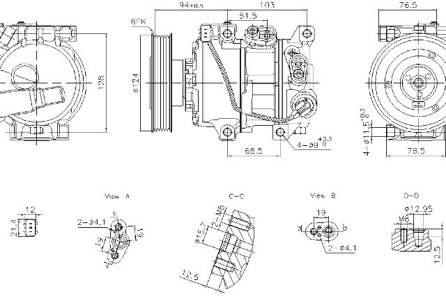 2012-2017 Kia Rio A/C Compressor (Nissens)
