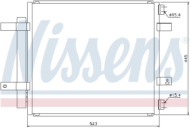 2004-2009 Jaguar XJR A/C Condenser and Receiver Drier Assembly (Nissens)