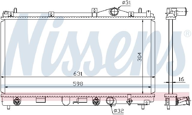 1995-1999 Dodge Neon Radiator (Nissens)