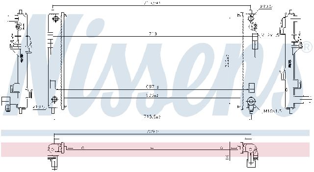 2011-2012 Nissan LEAF Radiator (Nissens)