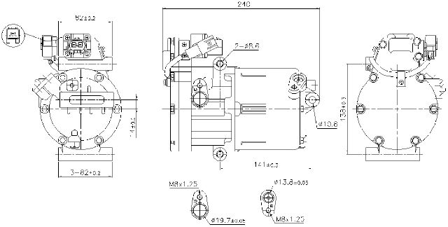 2017-2022 Kia Niro A/C Compressor (Nissens)