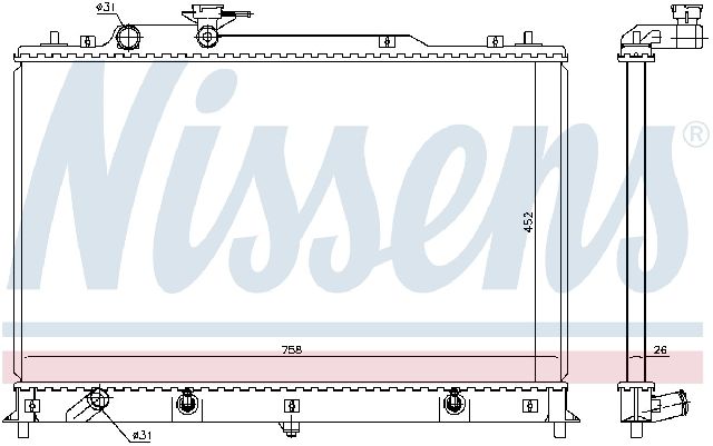 2007-2012 Mazda CX-7 Radiator (Nissens)