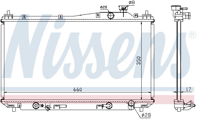 2001-2005 Honda Civic Radiator (Nissens)