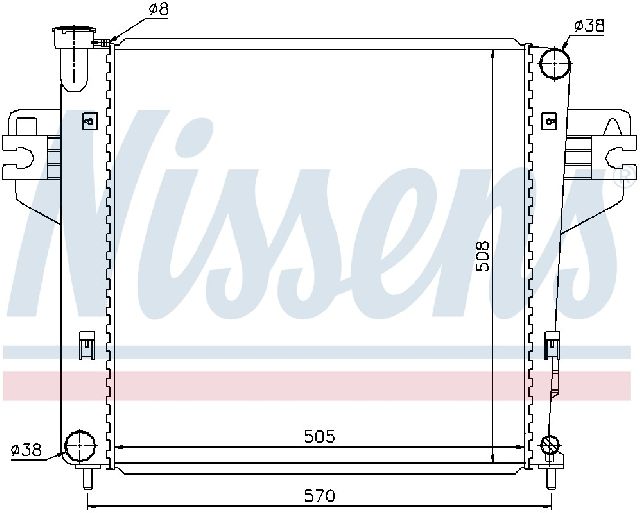 2002-2005 Jeep Liberty Radiator (Nissens)