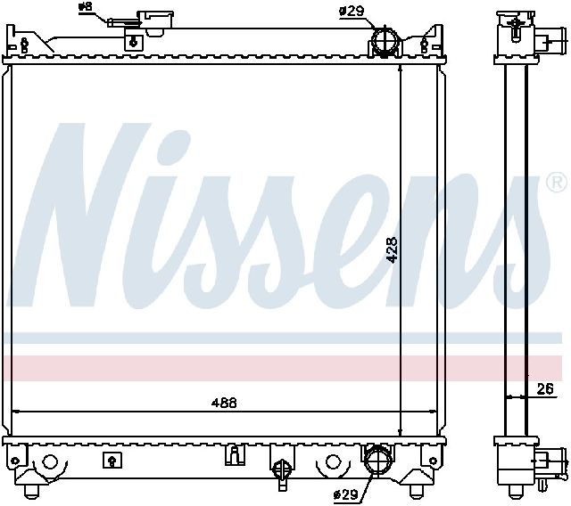 1991-1998 Suzuki Sidekick Radiator (Nissens)