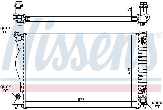 2006-2011 Audi A6 Radiator (Nissens)