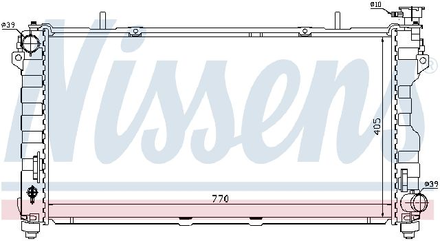 2001-2004 Dodge Caravan Radiator (Nissens)