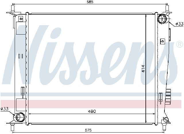 2010-2011 Kia Soul Radiator (Nissens)