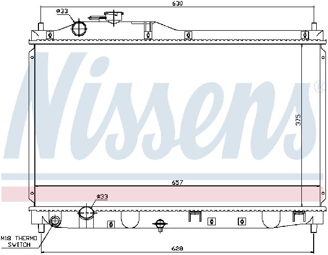 2000-2005 Honda S2000 Radiator (Nissens)