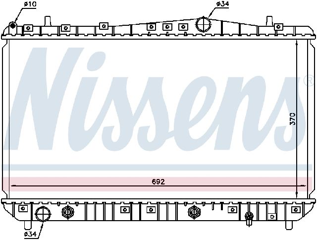 2005-2008 Suzuki Reno Radiator (Nissens)
