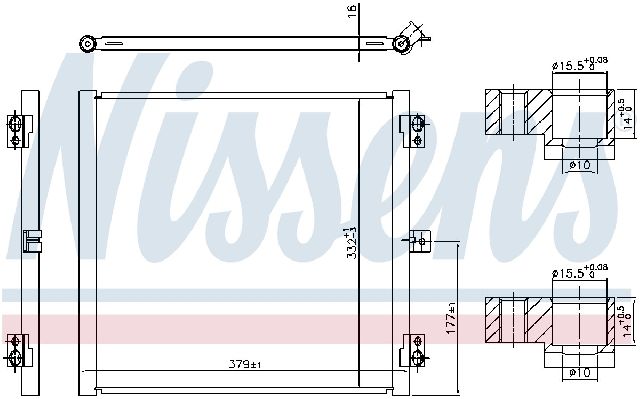 2017-2019 Porsche 911 A/C Condenser (Nissens)