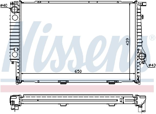 1993-1994 BMW 740i Radiator (Nissens)