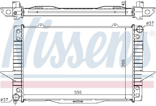 1998 Volvo V70 Radiator - Front (Nissens)