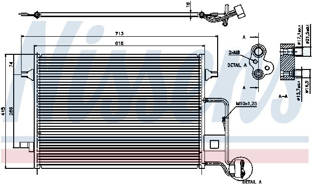 2001-2005 Volkswagen Passat A/C Condenser (Nissens)