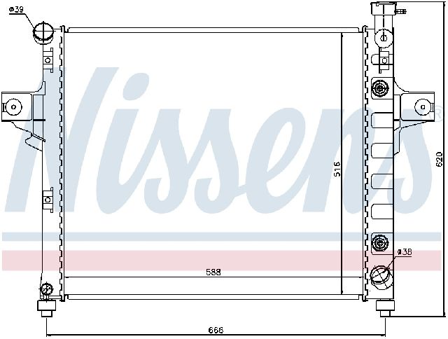 2001-2004 Jeep Grand Cherokee Radiator (Nissens)