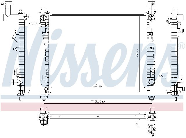 2011-2023 Dodge Durango Radiator (Nissens)