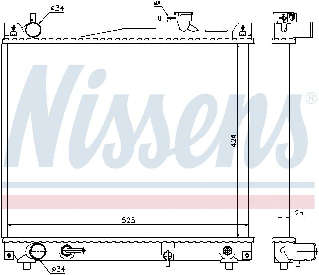 1996-1998 Suzuki Sidekick Radiator (Nissens)