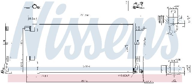 2017-2020 Audi A4 A/C Condenser and Receiver Drier Assembly (Nissens)