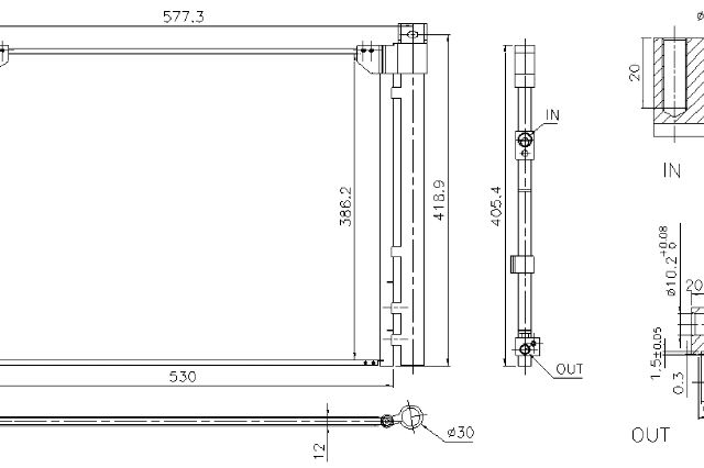 2013-2019 Nissan Sentra A/C Condenser and Receiver Drier Assembly (Nissens)