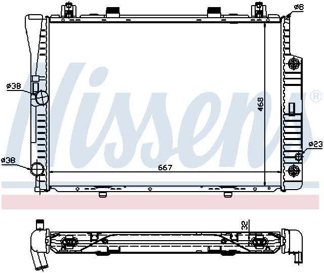 1994-1999 Mercedes-Benz S320 Radiator (Nissens)