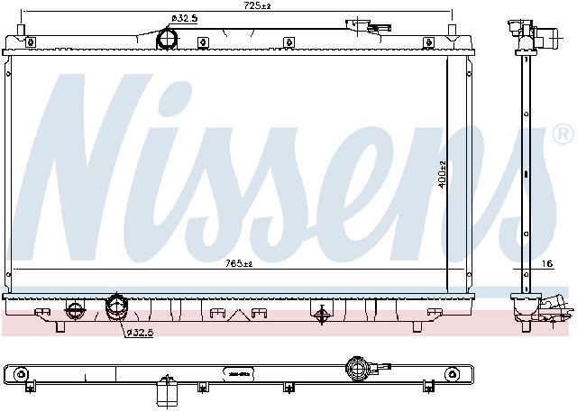 2015-2020 Acura TLX Radiator (Nissens)