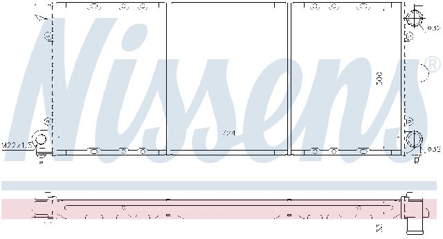 1990-1992 Volkswagen Passat Radiator (Nissens)