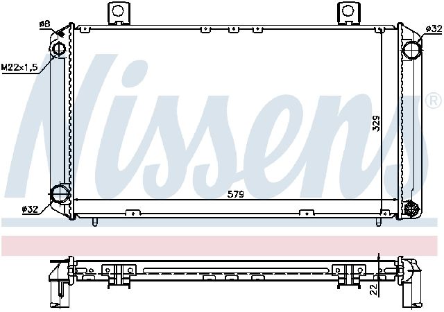 1985-1994 Saab 900 Radiator (Nissens)