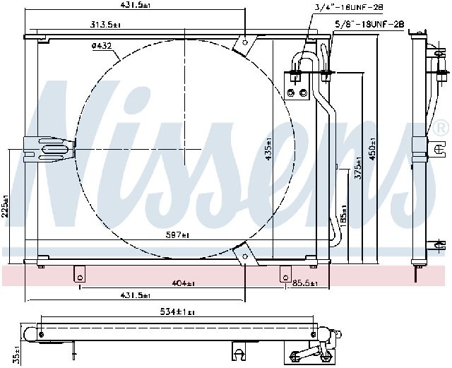 1993-1994 BMW 740i A/C Condenser (Nissens)