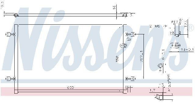 2006-2011 Audi A6 A/C Condenser (Nissens)