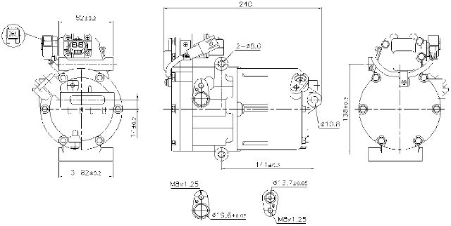 2018-2022 Hyundai Ioniq A/C Compressor (Nissens)