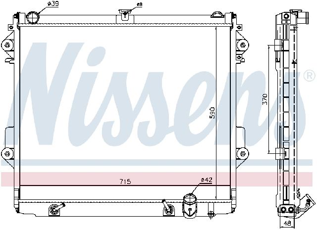 2008-2021 Lexus LX570 Radiator (Nissens)