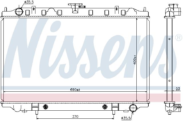 1995-1999 Nissan Maxima Radiator (Nissens)